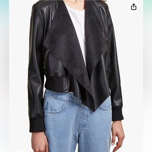 USED French Connection Women's Vegan Leather Jacket ✨